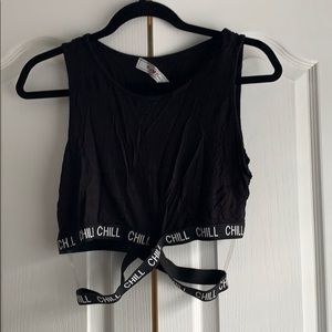 Festival crop top “Chill”